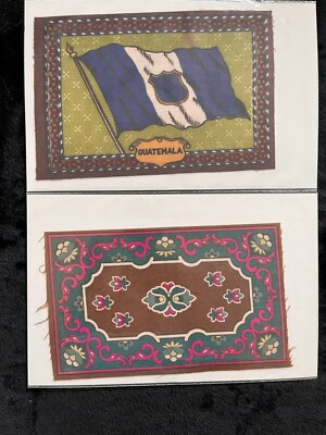 Set of 2 Vintage Tobacco Felts - 114A4
