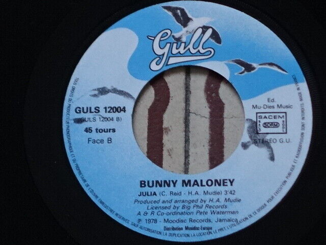 BUNNY MALONEY - Baby I've Been Missing You 7" FRANCE P/S 1978 REGGAE EX/EX
