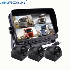 9" Monitor Car Backup safety monitor Camera System 3x Side Camera Vehicle System