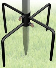 Garbuildman Pole Stabilizer Stand Base 4 Prongs for Outdoor Bird Feeder 1 Pack