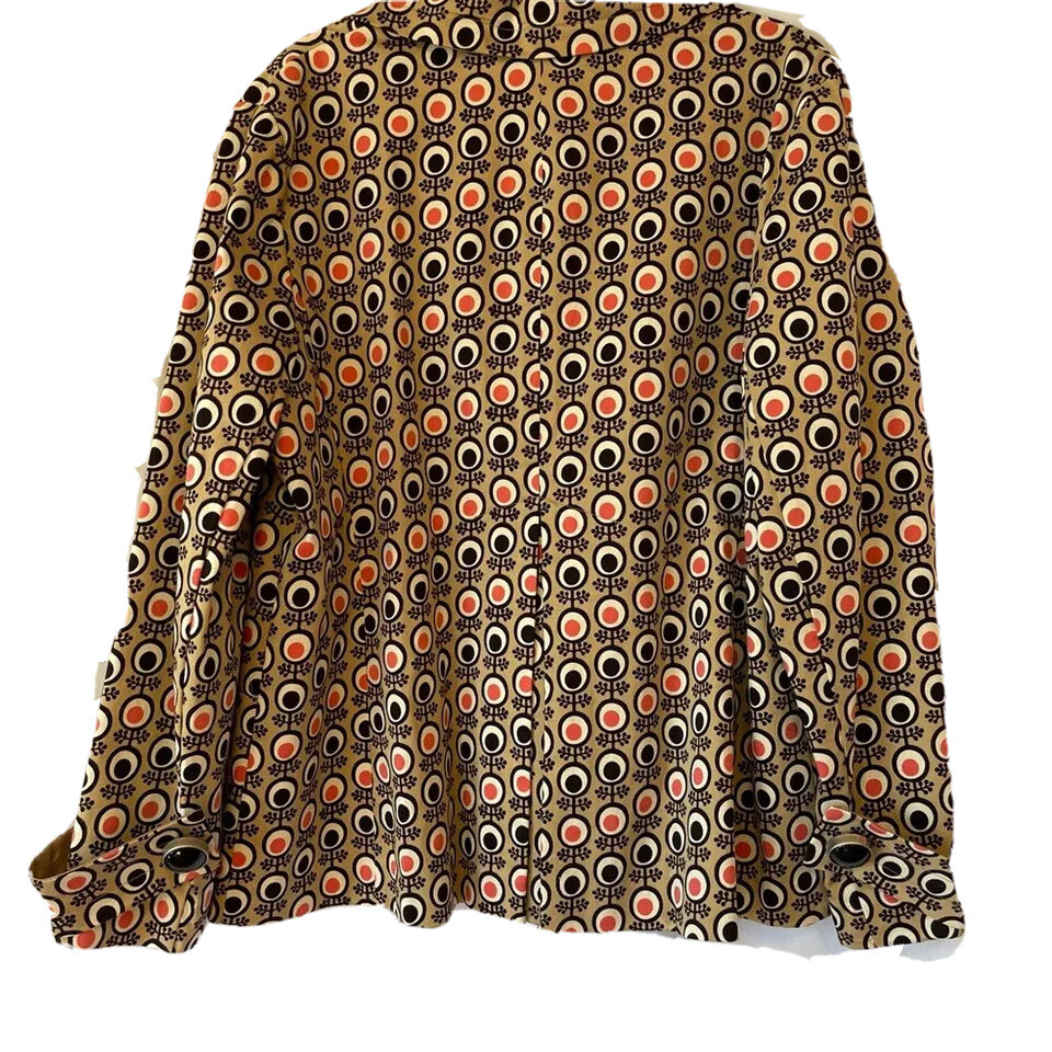 Dot Pattern Blazer L Petite Statement Buttons Mut… - image 2