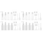  2 PCS Reise-Aufbewahrungsdose Wiederbefüllbare Pumpflasche Flaschenset Reisen