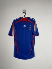 FRANCE 2005 2006 HOME FOOTBALL sz M MEN SOCCER JERSEY ADIDAS 740126 SHIRT