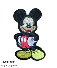 Mickey Mouse Cartoon Character Figure Embroidered Iron On Patch