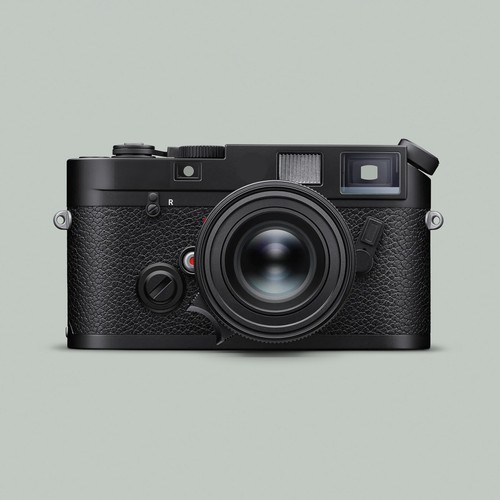 Autocollant vinyle de couverture logo premium Leica M6 point et texte premium | Noir - Photo 3/3