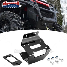 Black Front Bumper Winch Mount Plate Kit For Honda Pioneer 1000/1000-5 2016-2025