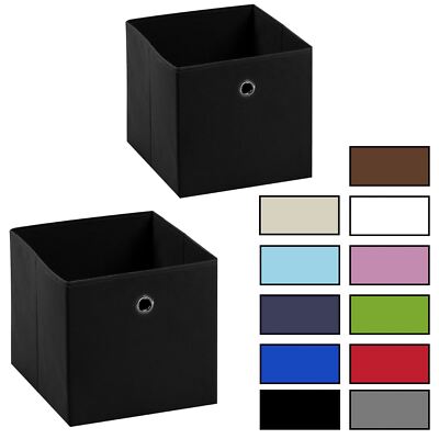 Stoffbox Faltbox Aufbewahrungsbox Einschubkorb Regalbox faltbar im 2er Pack