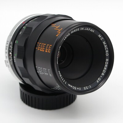 Minolta MC Macro Rokkor-QF f/3.5 50mm - Boxed - Excellent vintage