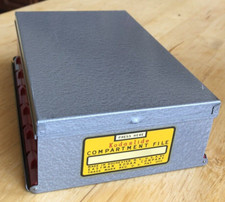 VTG 1950s KODASLIDE COMPARTMENT FILE Slide Storage Box Eastman Kodak Metal EUC