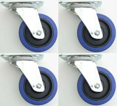 SL-ROLLEN 4x SL 100 mm Lenkrollen 180 kg pro Rad BLUE WHEELS Swivel Castor Transportrollen