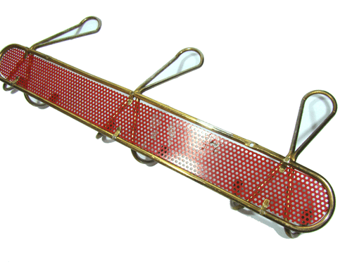Garderobe Haken,50er Design,Perforated Coat Rack Mid Century Style Mategot 1950s - Bild 8 von 9