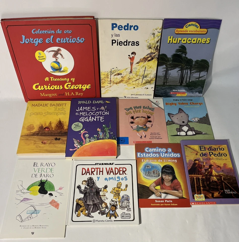 HUGE Lot 58 SPANISH Espanol ESL Bilingual Children's Picture Books Set VERY GOOD - Image 2 of 4