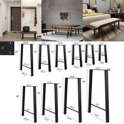 16" 20" 22" 28" 30" 34" 40" inch Metal Table Legs DIY Coffee Table Bench Legs
