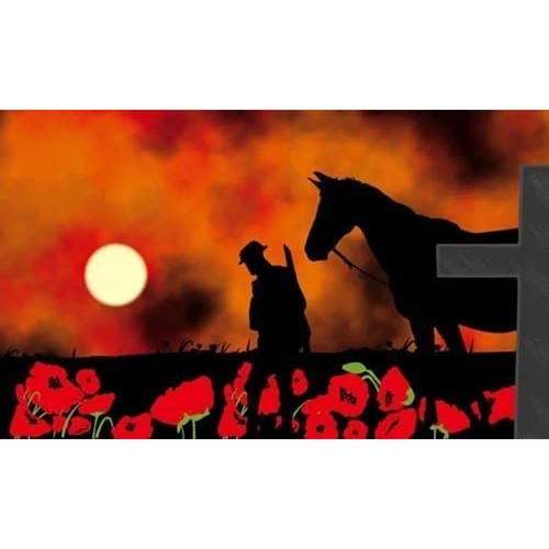 8ft 5ft 3ft Lest We Forget Poppy Army Navy RAF Soldier Remembrance Flag Flags - Picture 21 of 44