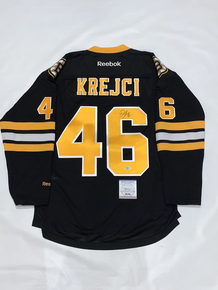 Reebok David Krejci Boston Bruins Premier Jersey - White