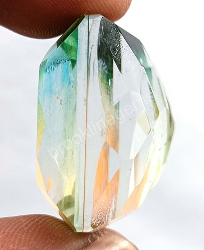 65-70Ct Cushion Cut Ametrine Doublet Bi Color EGL Transparent Loose Gems 25N - Picture 5 of 8
