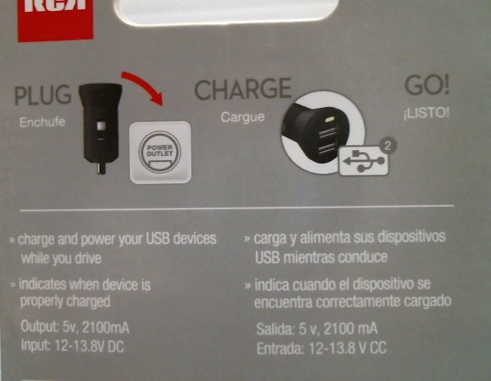 Cargador de coche USB RCA (MINIME2Z) FS Foto 4 de 4