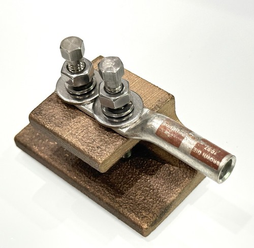 BURNDY GCS2YA2C GROUND CLAMP, ACCEPTS STEEL FLANGE 1/8" TO 5/8" #2 AWG CONDUCTOR - Picture 4 of 6