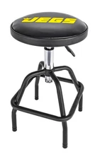 JEGS 81179 Shop Stool 14 in. Round Swivel Seat 24 in. to 28 in. Adjustable Heigh