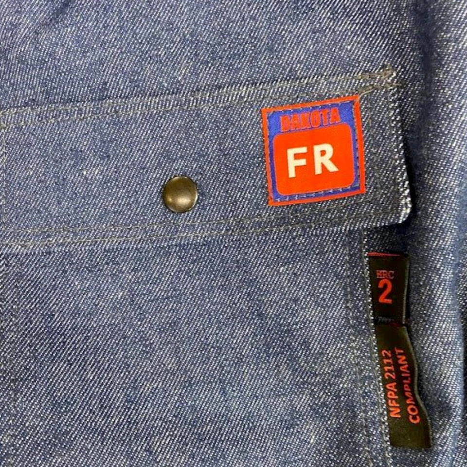 Dakota Outerwear Co Lightweight Fire Resistant Denim Jacket - Image 4 of 4