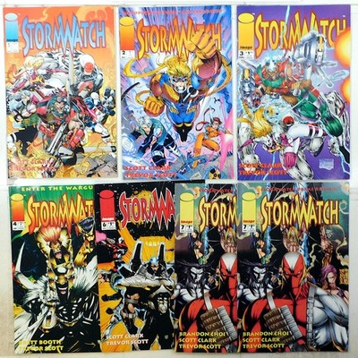 Stormwatch Lot of 7 #1, 2, 3, 4, 6, 7 x2 1993 Image Comics 1st Print Comic Books