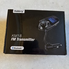 NEW NULAXY KM18 FM Transmitter Bluetooth For Car NIB