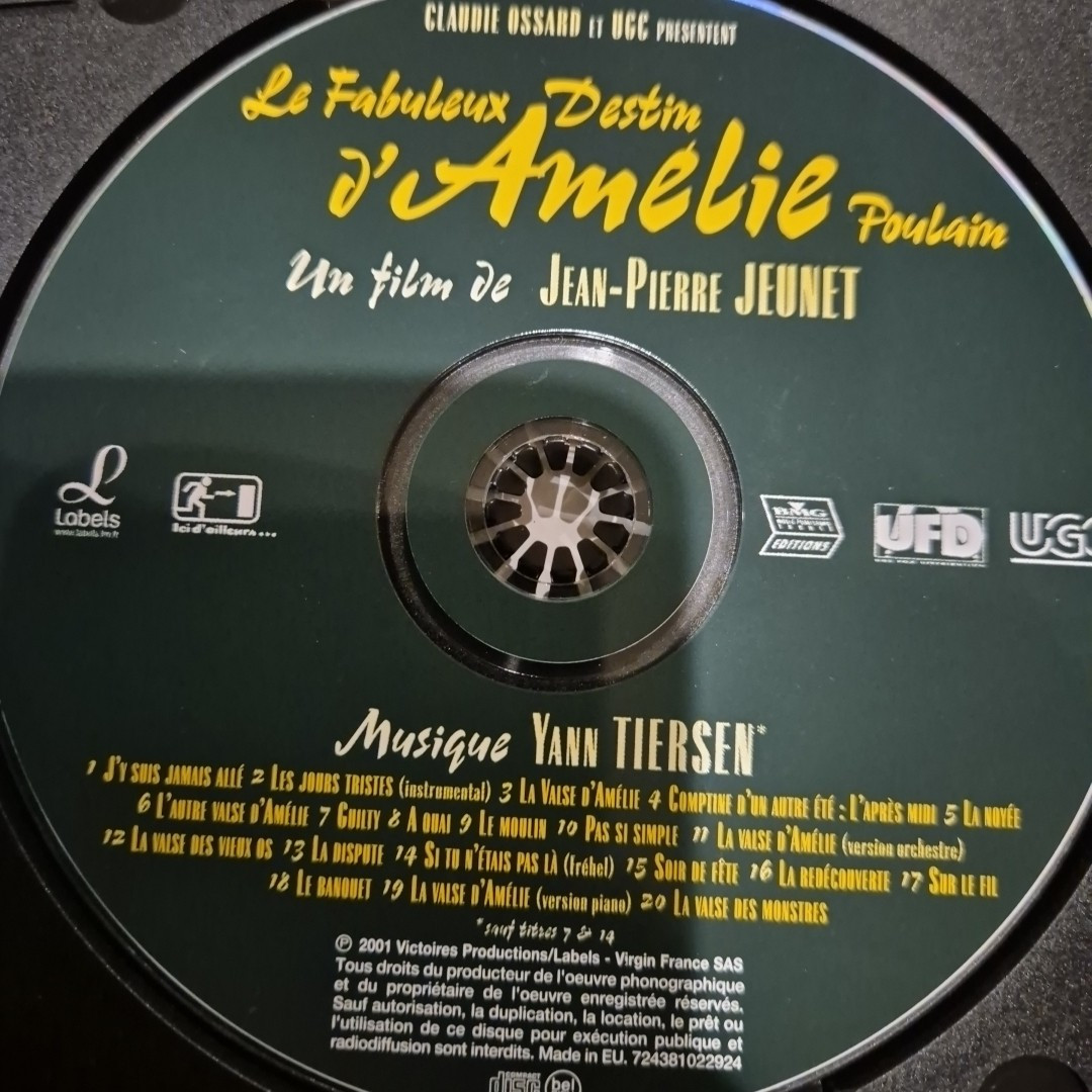 AMÉLIE CD LE FABULEUX DESTIN D' POULAIN FRENCH MOVIE SOUNDTRACK