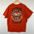 Harley Davidson 2014 Screamin' Eagle Short Sleeve Orange Shirt Men's Size 2XL