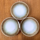 Vintage Federal Glass Mesa Dinner Plates Lot 3 Green Brown Iridescent ***READ***