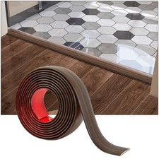 Art3d Self Adhesive Vinyl Floor Transition Strip, Laminate 4 FT, Brown 