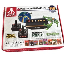 Atari Flashback 9 Built In Games Complete In Box CIB Space Invaders Frogger