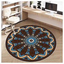 Office Chair Mat for Hardwood Floor, 48in Round Rug, Non-Slip Floor Protector