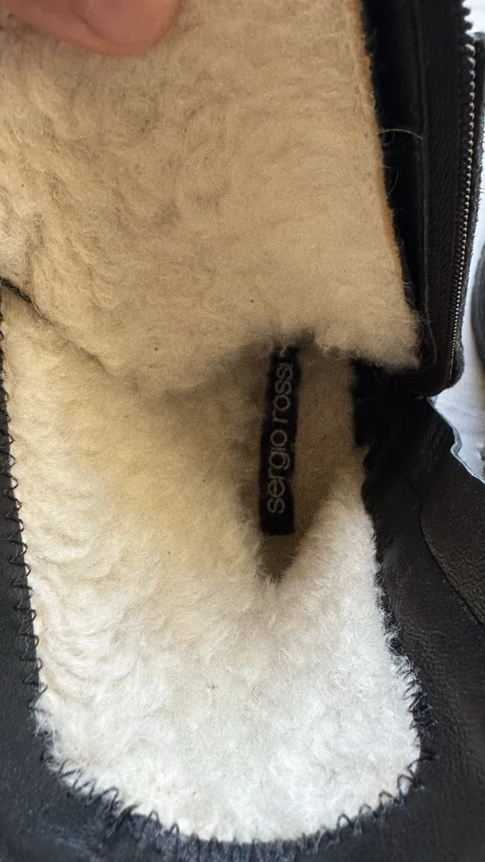 Bota de combate Sergio Rossi Joans con cordones de piel de oveja Foto 2 de 4