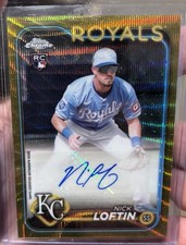 2024 Topps Chrome - Rookie Autographs Nick Loftin #RA-NL Gold Refractor /50