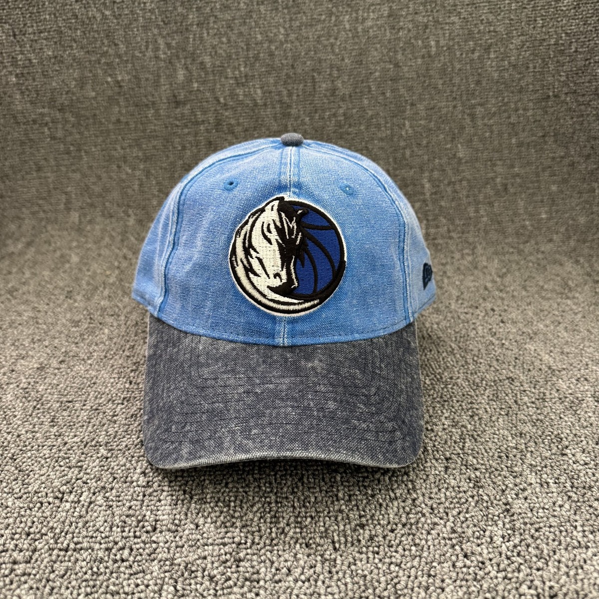 New Era Dallas Mavericks NBA Blue Gray Curved Bill Cap Hat