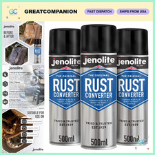 Rust Converter Aerosol Spray - Metal Rust Neutralizer, 3 Cans x 16.9oz, Fast Act
