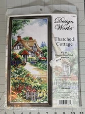 2768 Design Works Thatched Cottage Counted Cross Stitch Kit 8 X 20 Jim Mitchell