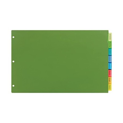 Avery Dividers for 3 Ring Binders, 8-Tab Plastic Binder Dividers, 11'' x 17'', ...