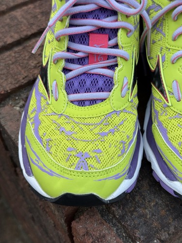 Mizuno Wave Creation 16 Shoes Yellow Purple Women’s 8.5 - Picture 7 of 12