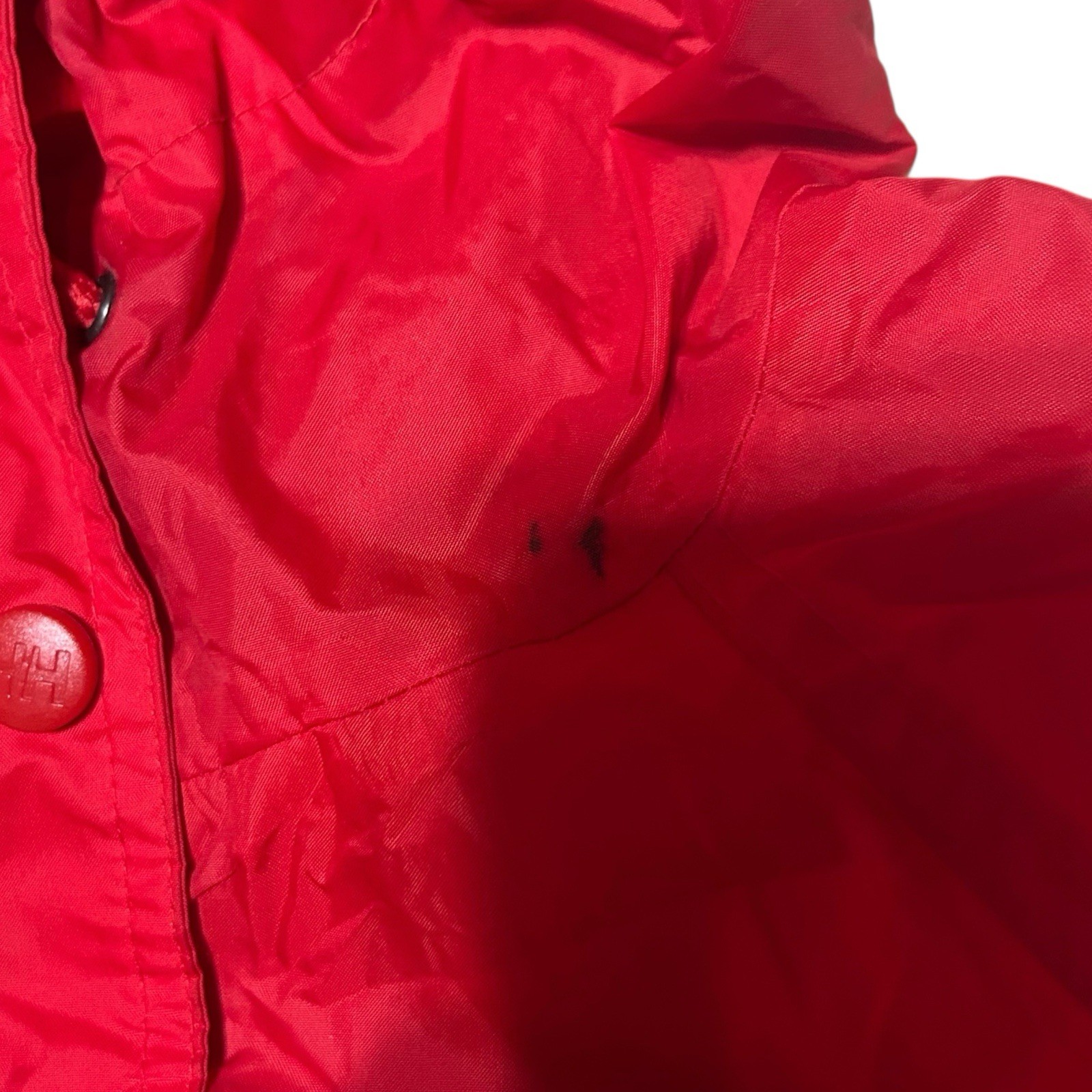 Helly Hansen Jacket Mens Small Red Packable Hoode… - image 11