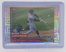 2021 Donruss Luis Robert Livestream Vector Holo Refractor Chicago White Sox