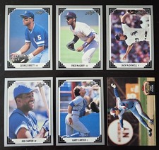 1991 Leaf & 1992 TSC Lot (6) Cards- Set Break Stars- Brett, Carter, McGriff 