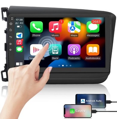 HONDA CIVIC 12-15  9'' Android 14 Radio 4+32G Multimedia Video Navigation GPS O