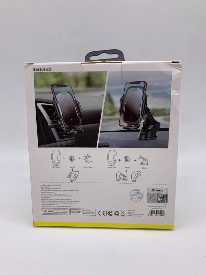 Baseus Light Eletric Holder Wireless Charger - New Sealed - Image 2 of 3