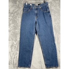 Levis SilverTab 94 Baggy Jeans Womens Medium Wash Blue High Rise Denim Pants