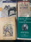 Lot of 4 Civil War Books - Lot A - Cavalry, Dictionary, Christmas, Irish Green