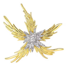 Vintage Starfish Rhinestone Brooch   Ocean Beach Summer Pin Coastal Jewelry Gift