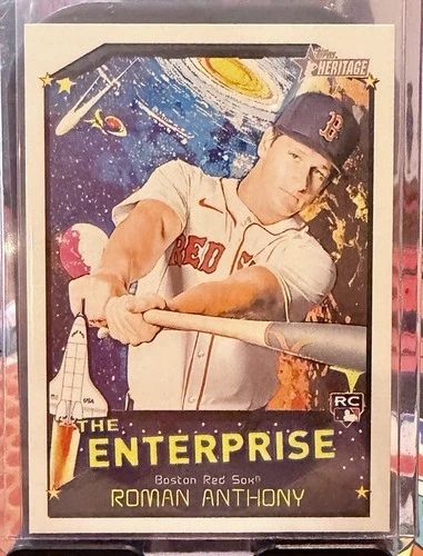 2025 Topps Heritage Roman Anthony The Enterprise Red Sox (RC)