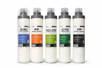 iSpring Water Filter Set GAC PP CTO GAC+KDF 5 Pack Open Box New Filters