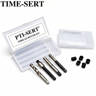 TIME-SERT  M6 x 1,0 mm Gewindereparatursatz - inkl. Gewindebohrer, Bohrer, Bohrung & 5 Einsätzen